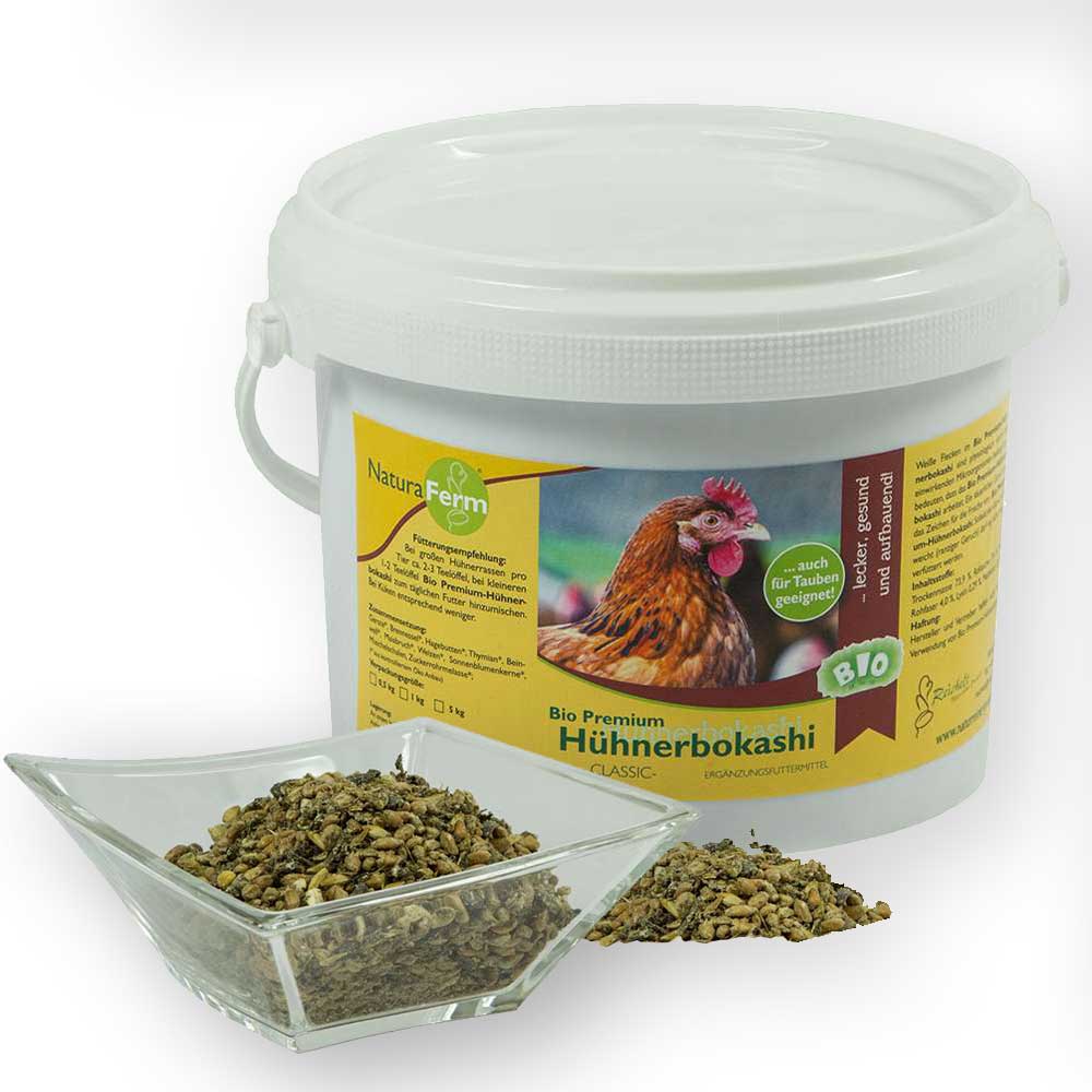 Bio Hühnerbokashi 1 Kg hochwertiges Ergänzungsfutter